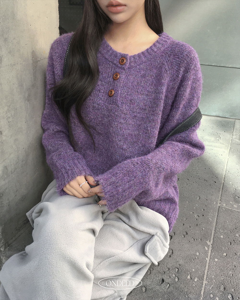 Buttery Bokashi Button Knitwear