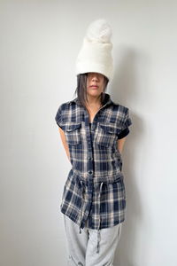 plaid check mini ops