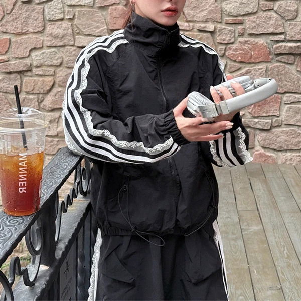 엘피 나일론 점퍼+스커트 set