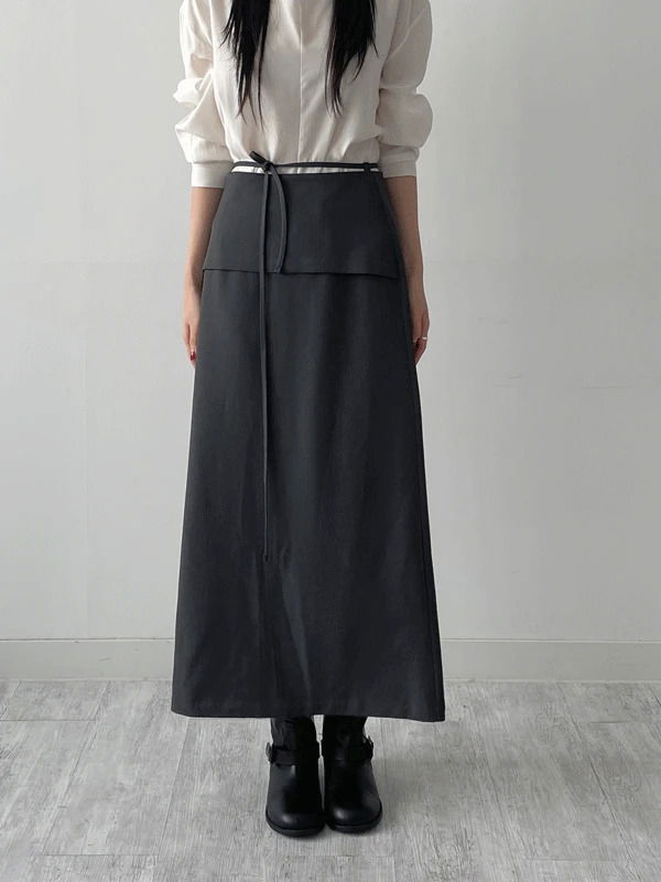 Khanom Strap Long Skirt
