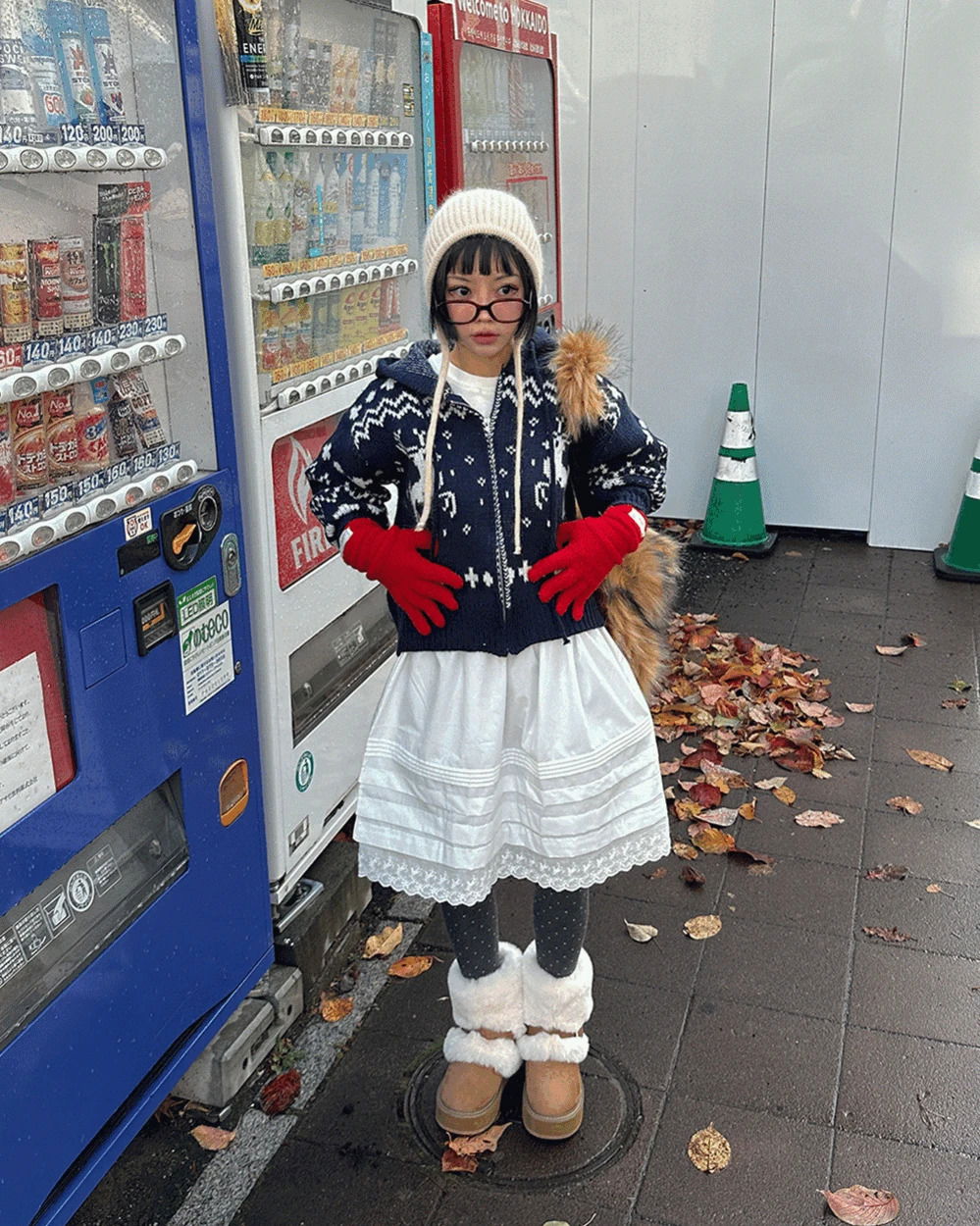 Rudolph Cowichan Snowflake Knitwear Zip-Up Jacket 拉鍊外套