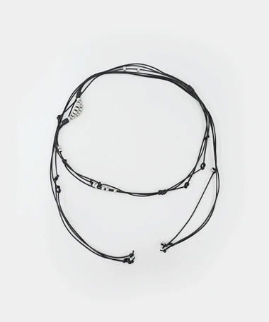 手工波希米亞風銀色珠珠多層皮帶