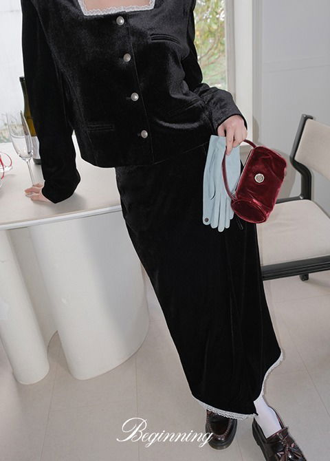 ベルベットラップスカート