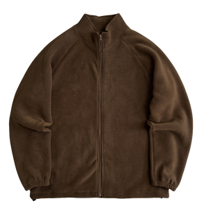 무지 기본 하이넥 반목 오버핏 플리스 후리스 집업