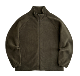 무지 기본 하이넥 반목 오버핏 플리스 후리스 집업