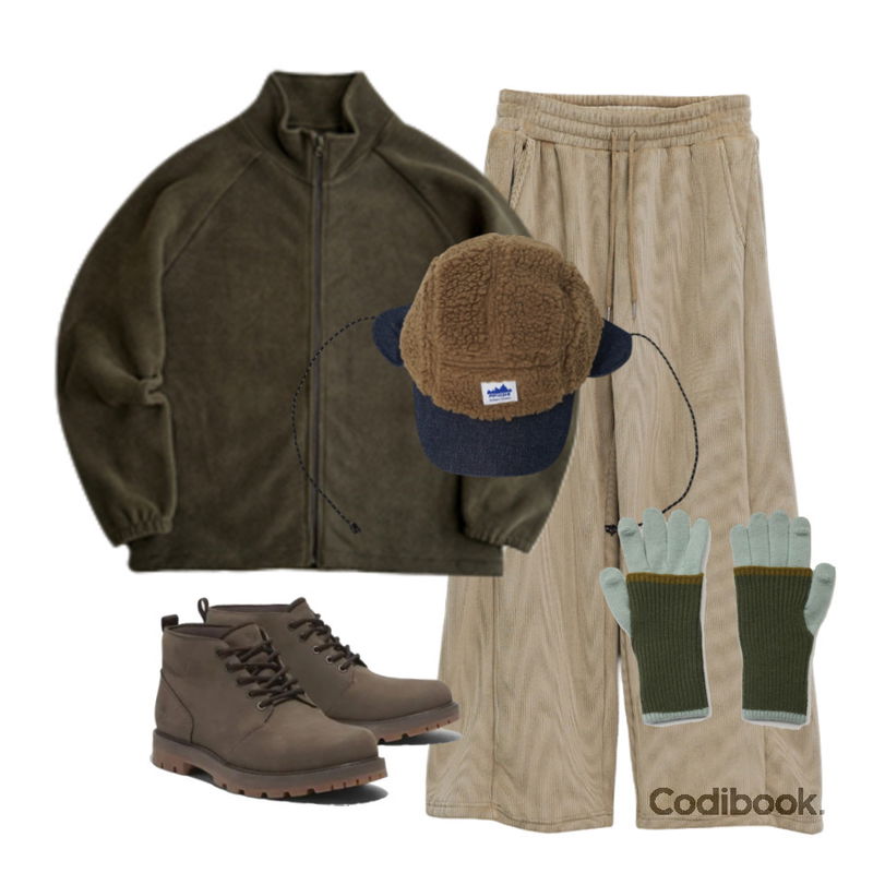 DUGGY 트위티 핑거 글로브 (7color) *민트, 그레이, 옐로우, 차콜, 레드 당일 발송 가능,binary01 펠란 코듀로이 팬츠,binary01 노야 덤블 트루퍼햇등을 매치한 코디