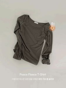 Peace Fleece-lined Long Sleeve T-Shirt