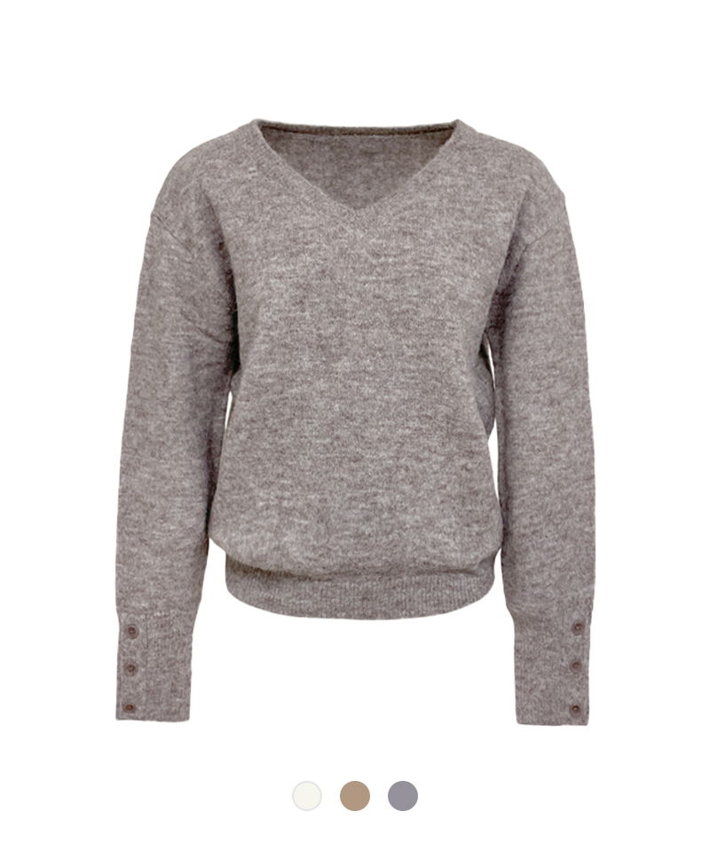 マロウソフトボタンセーター