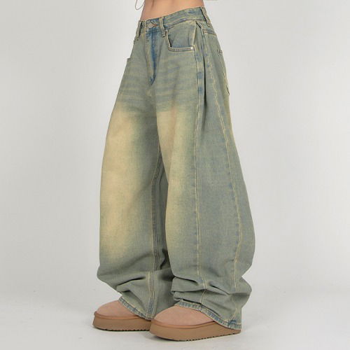 Side Folding Balloon Denim DE063 牛仔裤
