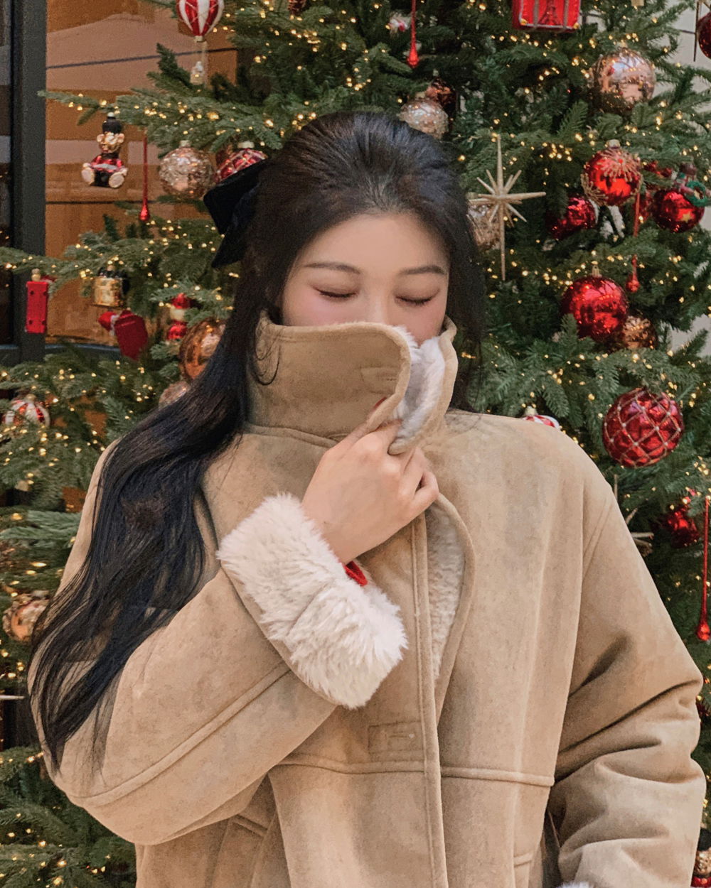 코트 모델 착용 이미지-S1L42