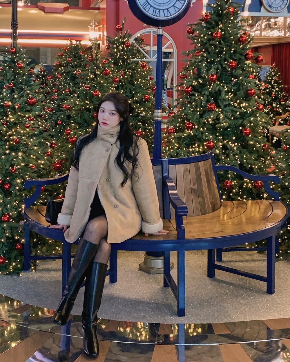 코트 모델 착용 이미지-S1L58