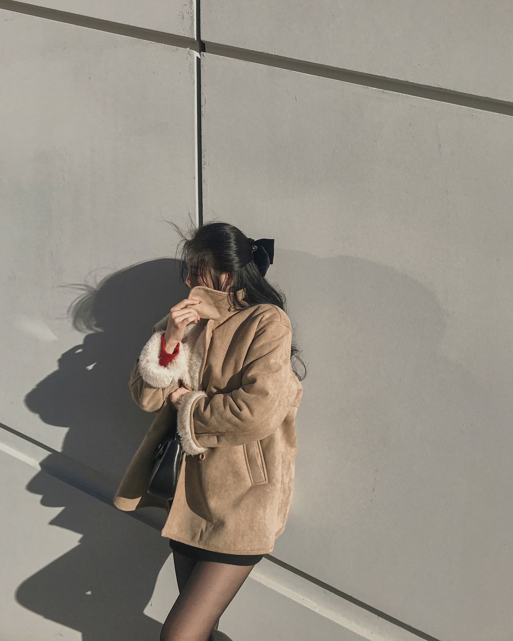 코트 모델 착용 이미지-S1L77