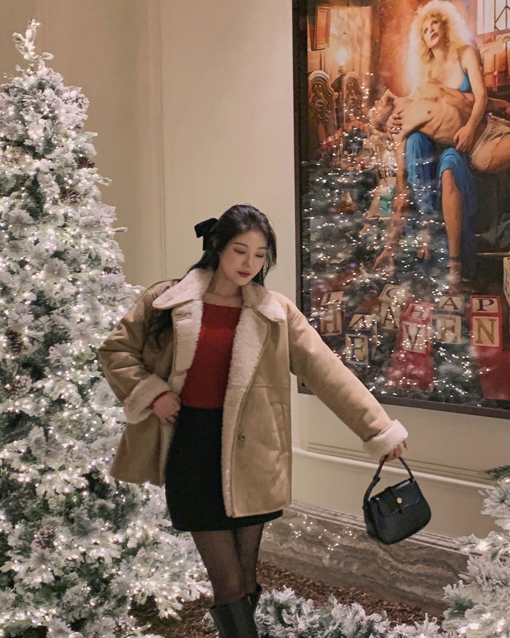 코트 모델 착용 이미지-S1L92