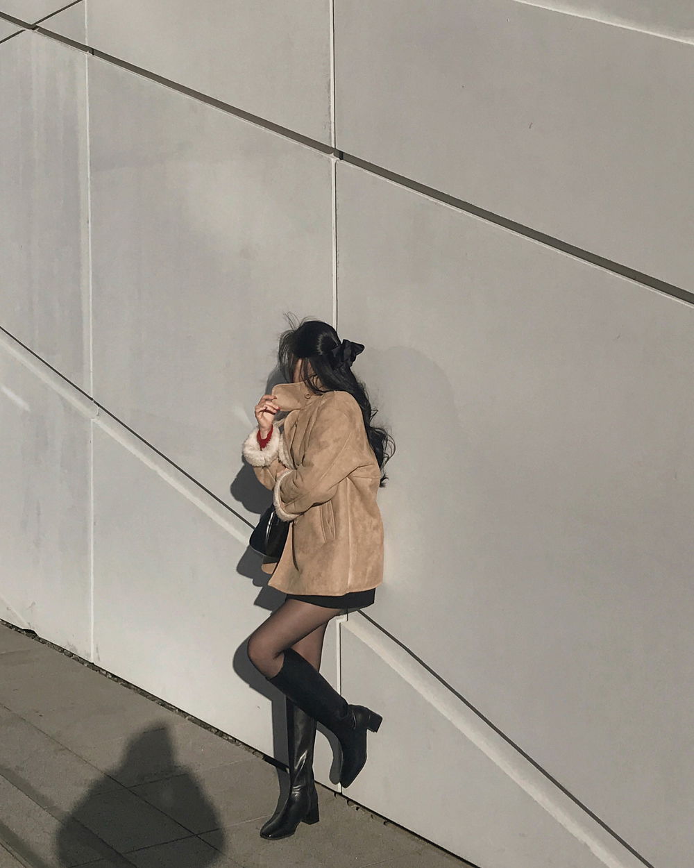 코트 모델 착용 이미지-S1L100