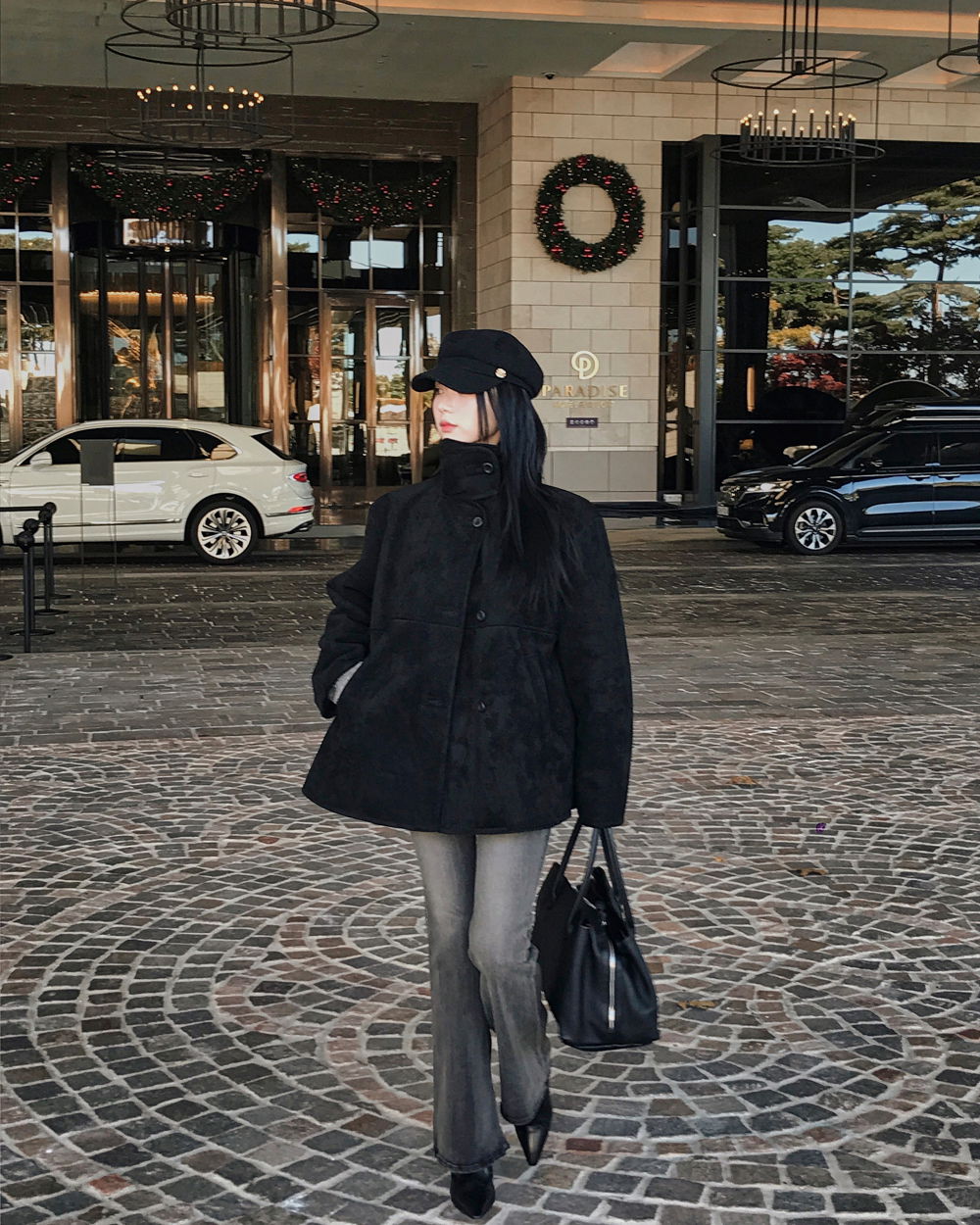 코트 모델 착용 이미지-S1L125