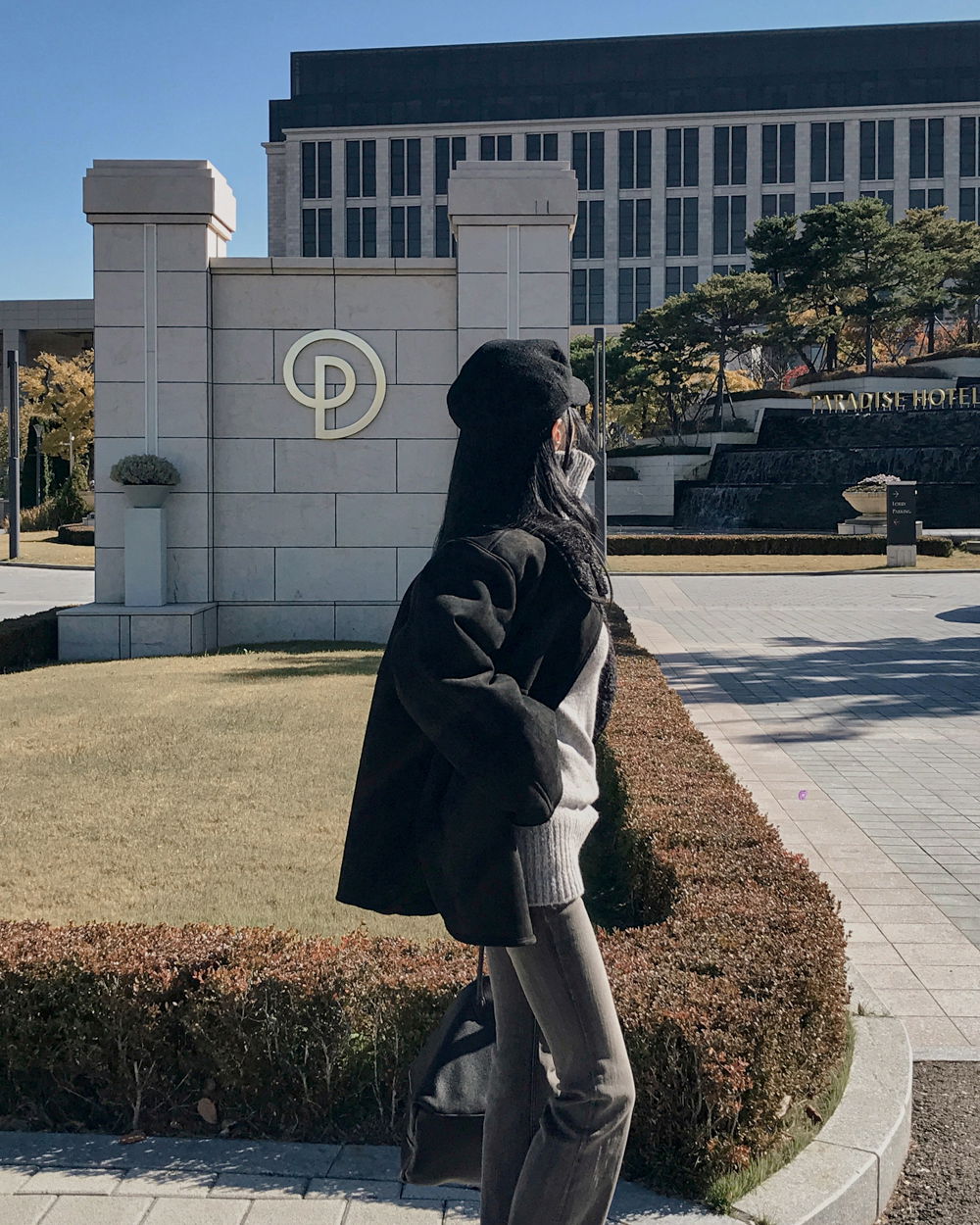 코트 모델 착용 이미지-S1L131