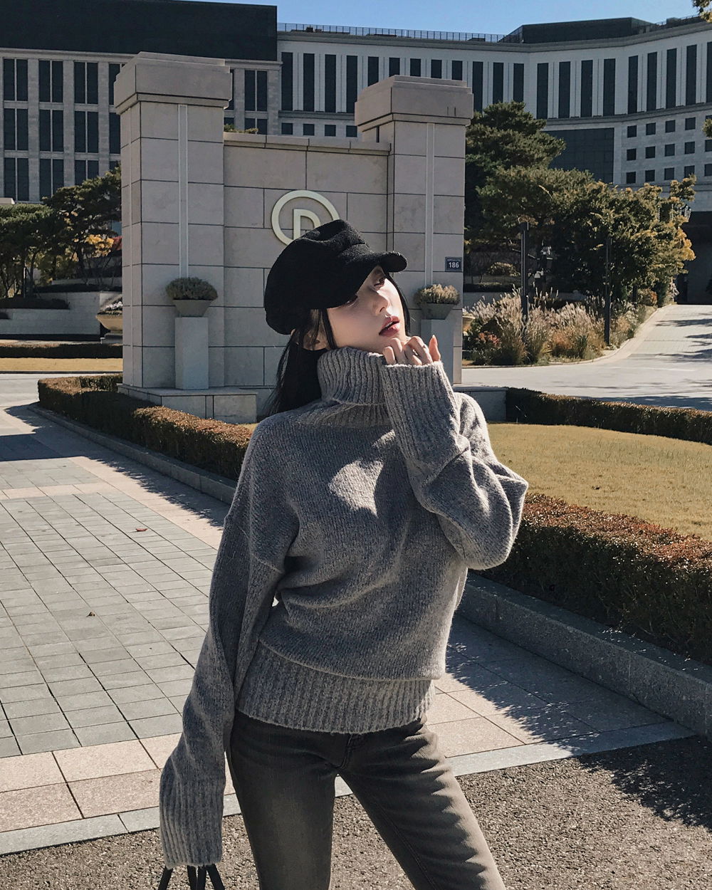 코트 모델 착용 이미지-S1L161