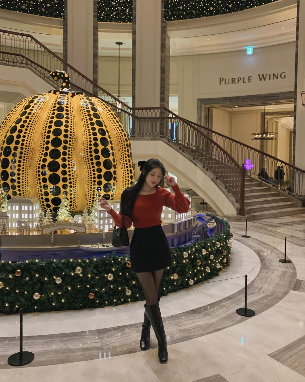 긴팔 티셔츠 모델 착용 이미지-S1L37