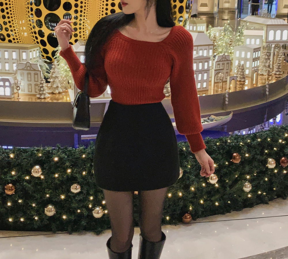 긴팔 티셔츠 모델 착용 이미지-S1L40