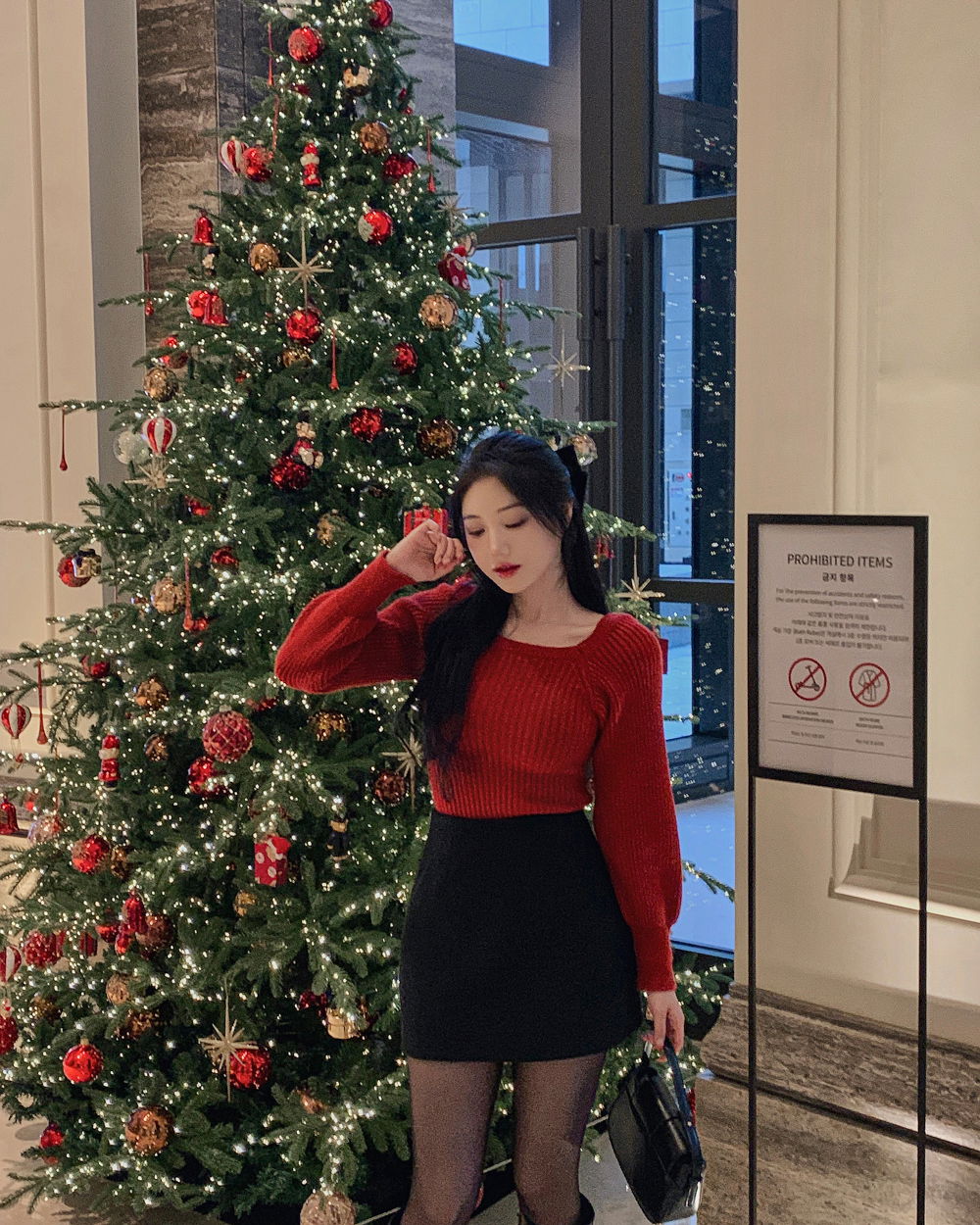 긴팔 티셔츠 모델 착용 이미지-S1L38