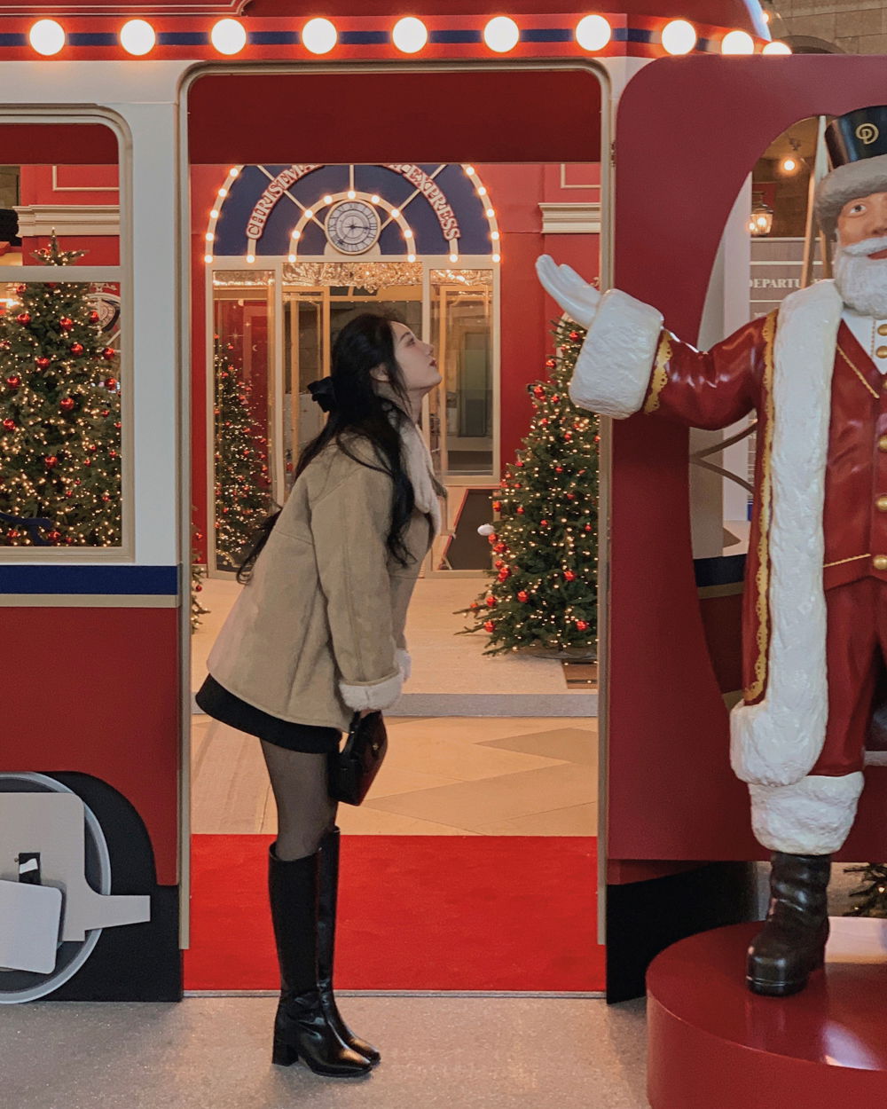 긴팔 티셔츠 모델 착용 이미지-S1L65