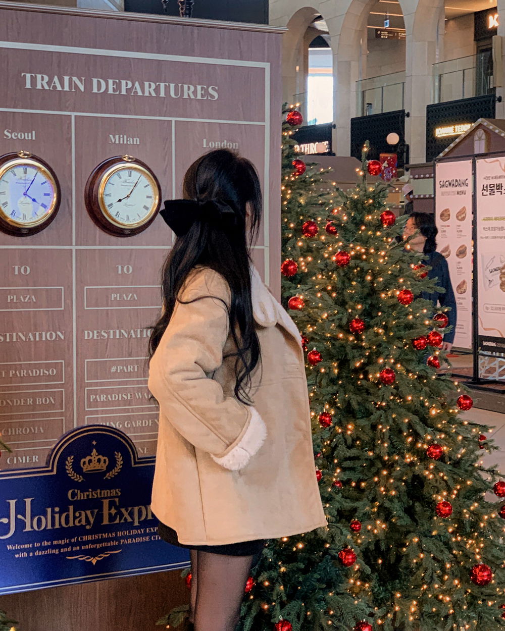 긴팔 티셔츠 모델 착용 이미지-S1L108