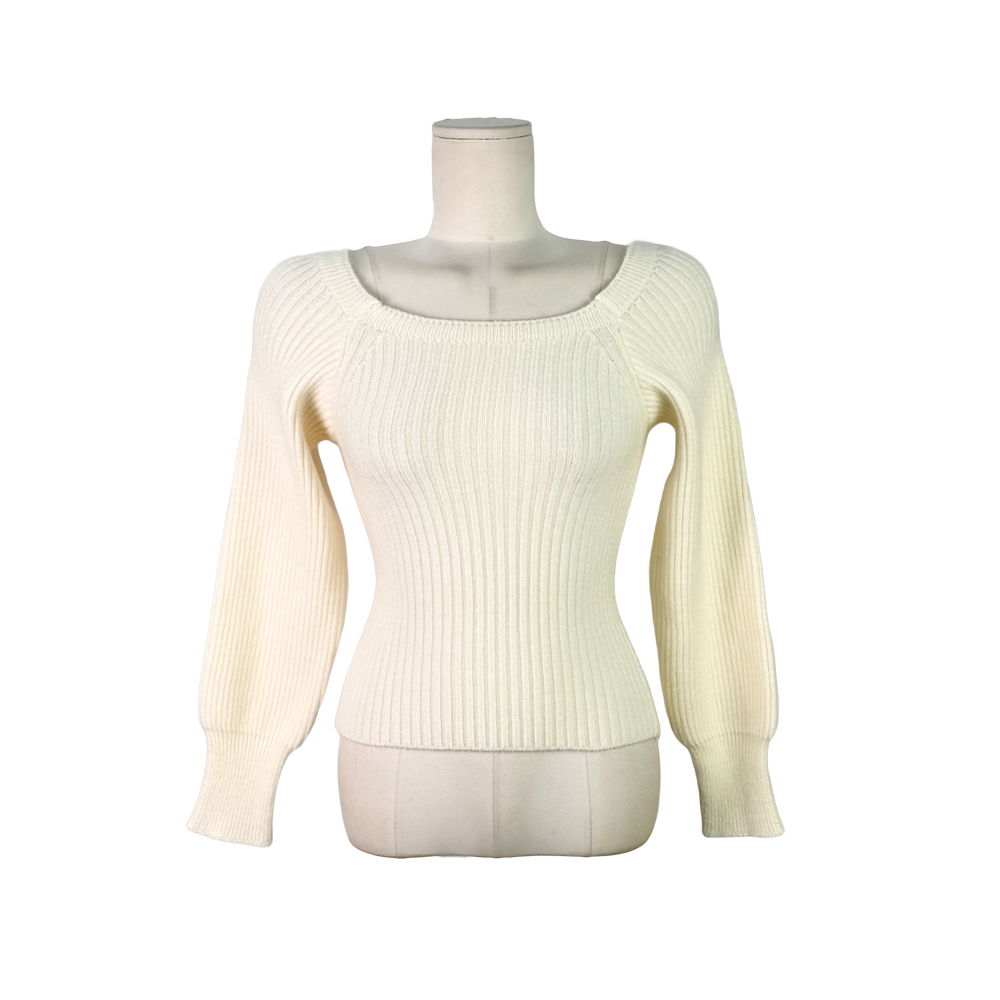 긴팔 티셔츠 아이보리 색상 이미지-S1L22