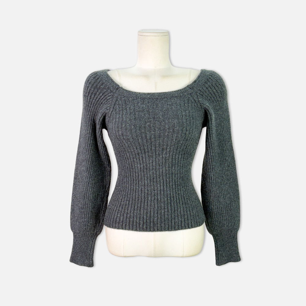 긴팔 티셔츠 카키 색상 이미지-S1L19