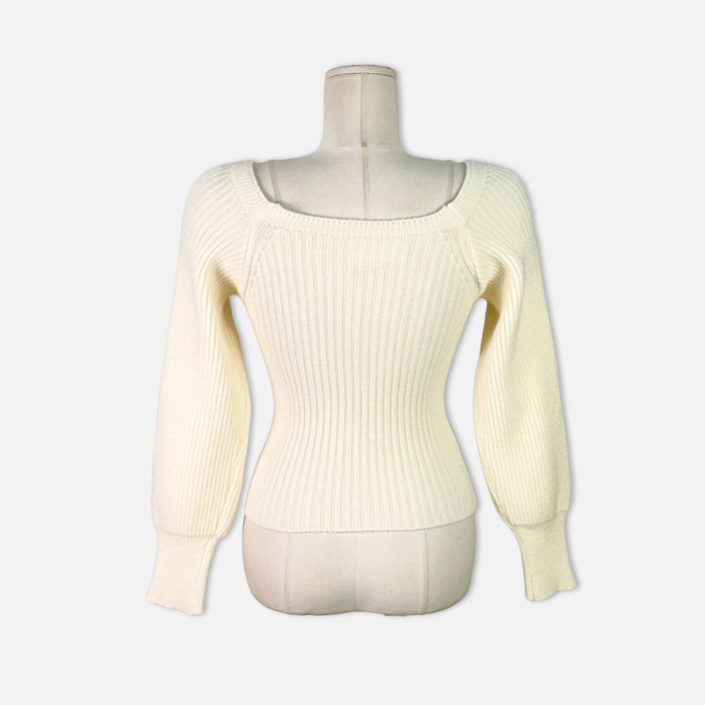 긴팔 티셔츠 크림 색상 이미지-S1L30