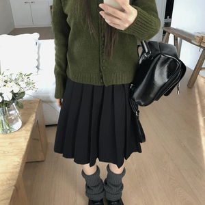 ユレンウールプリーツミディバンディングスカート