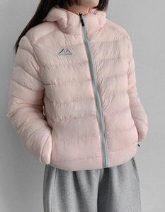 Short Girl's Padding 2 Lightweight Hooded Padded Jacket