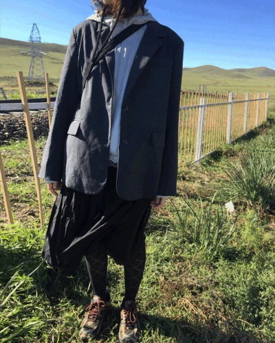 Pomelo Stripe Blazer