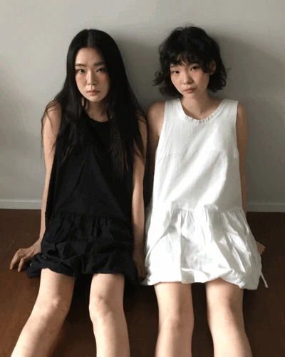 シャベットリボンバルーンワンピース