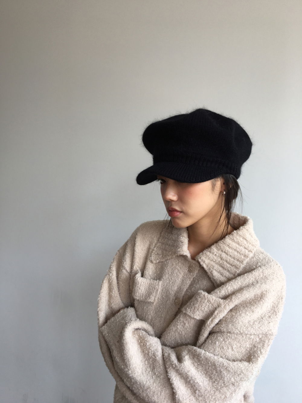 모자 모델 착용 이미지-S2L37