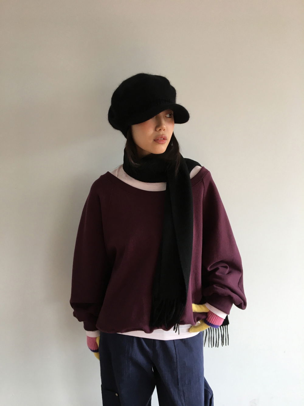 모자 모델 착용 이미지-S2L117