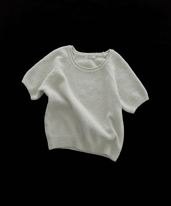 ニスティック ウール半袖ニット