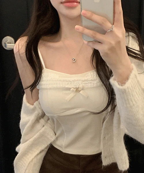 리유 벨벳 레이스 캡나시