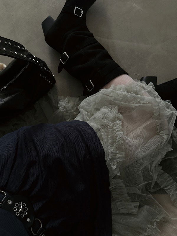 BUDDY FRILL CAN CAN UNBALANCE SKIRT (Delayed delivery)