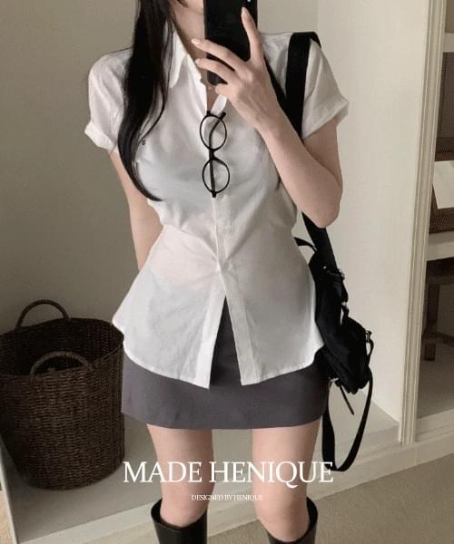 솔러스 심볼 슬림 허리끈 셔츠 2ver. -6 color