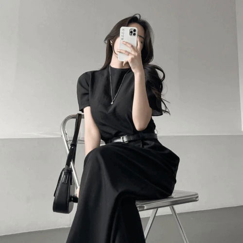 가나다란 라일라 실크 시스루 반목 퍼프 반팔 블라우스 3color