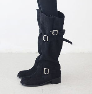 Rat Belt Suede Boots