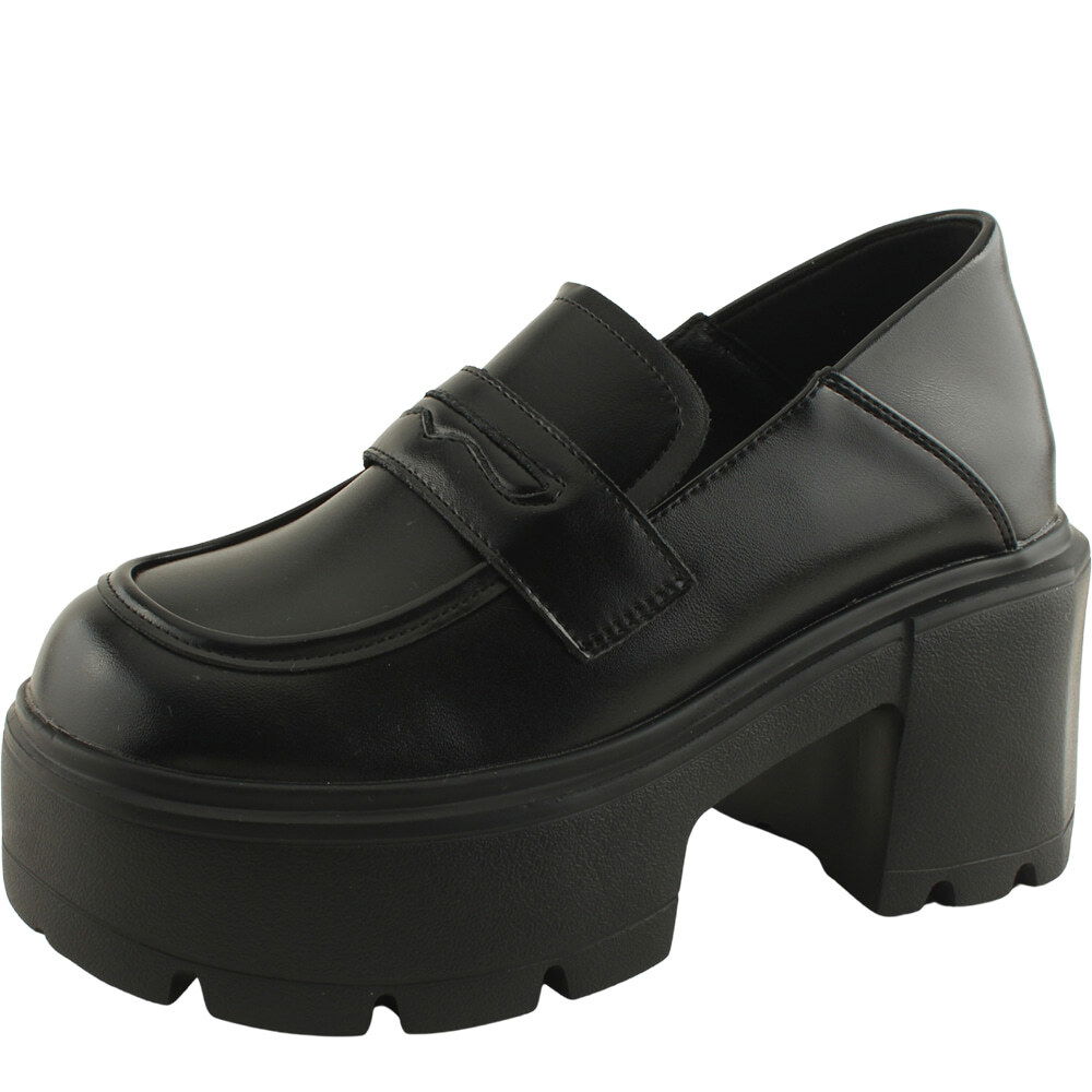 키높이 속굽 버클 페니 로퍼 10cm