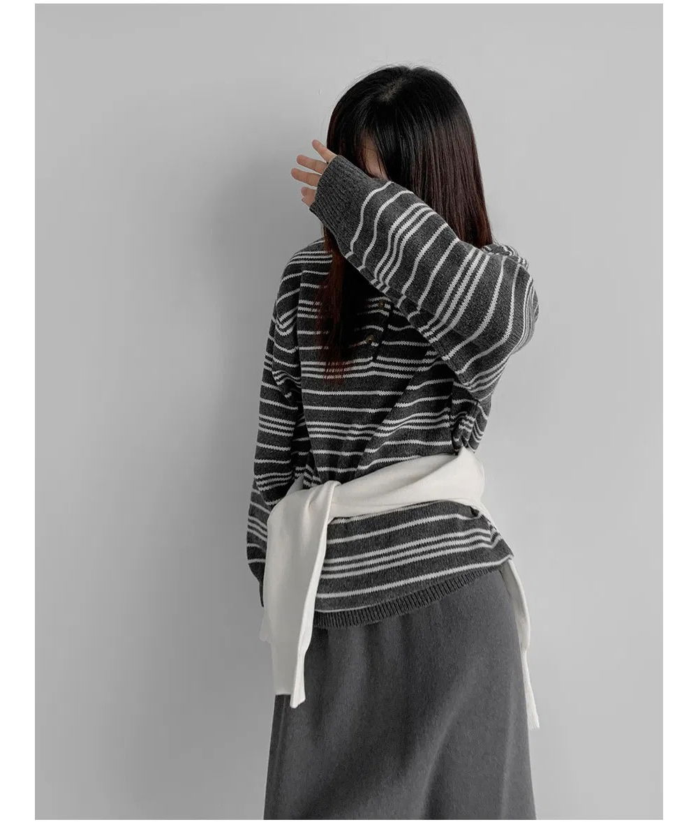 long sleeved tee model image-S1L102