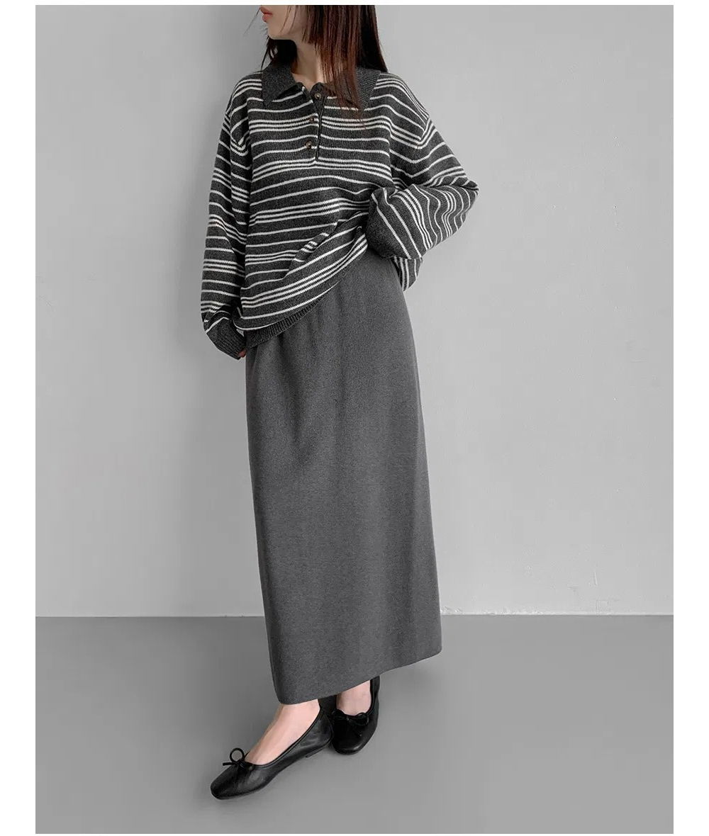 long sleeved tee model image-S1L104