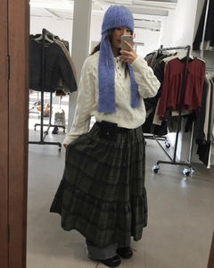 ロラケーブルボタンアップニット