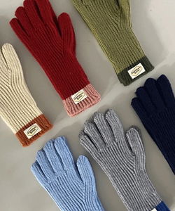 Butter Ribbed Knitwear Gloves Hand Warmer 6 Colors