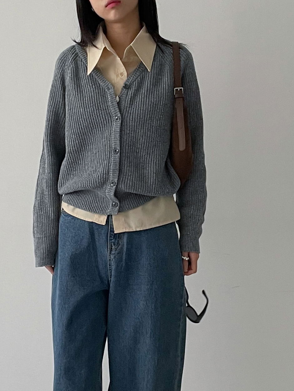 카디건 모델 착용 이미지-S4L32