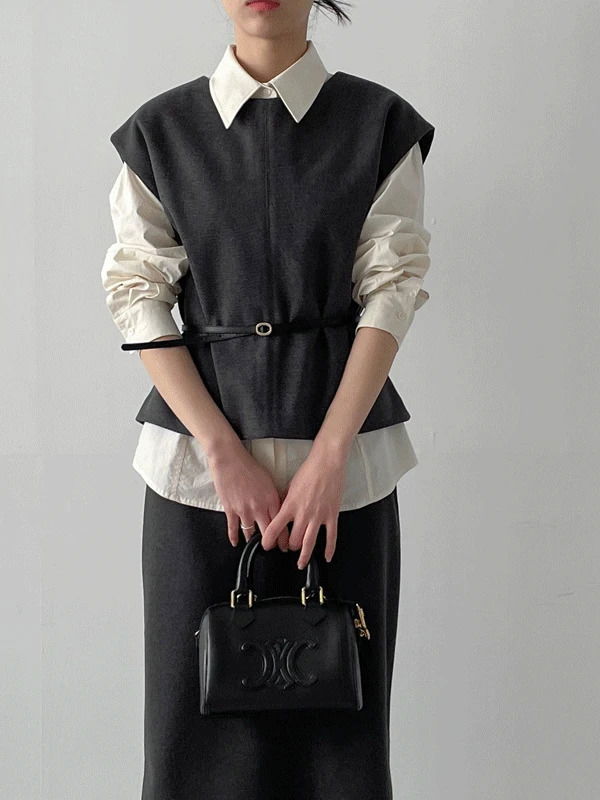 바흐 캡소매 베스트 (2C)