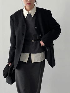 소나 노카라 루즈핏 자켓 (3C)