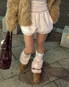 기모 도톰 벌룬 반바지 (밴딩 호박 펌킨)